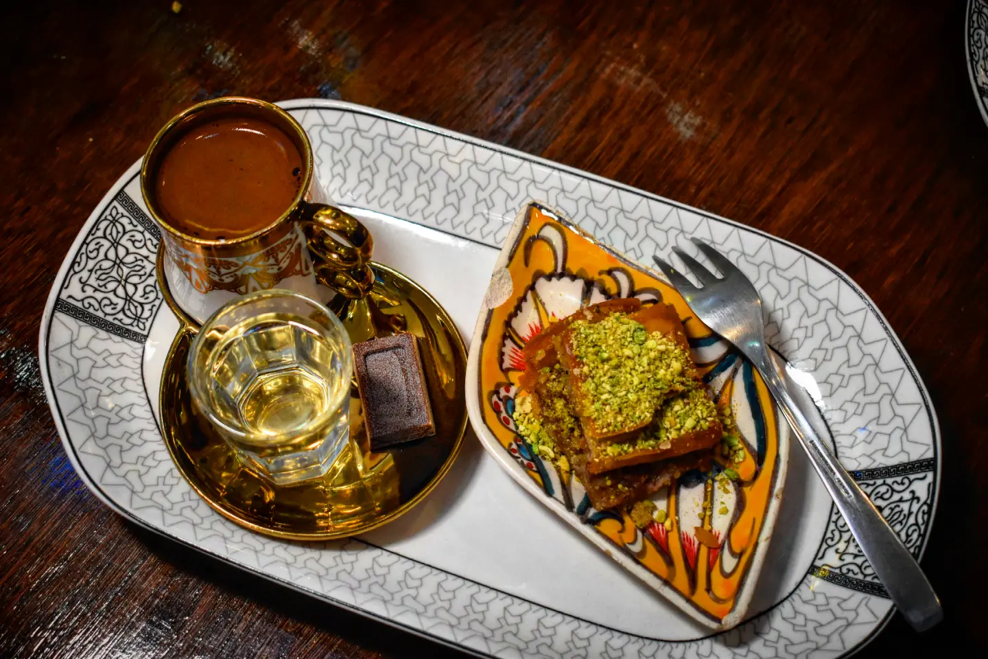 Café turco y baklava de Ottomano Café