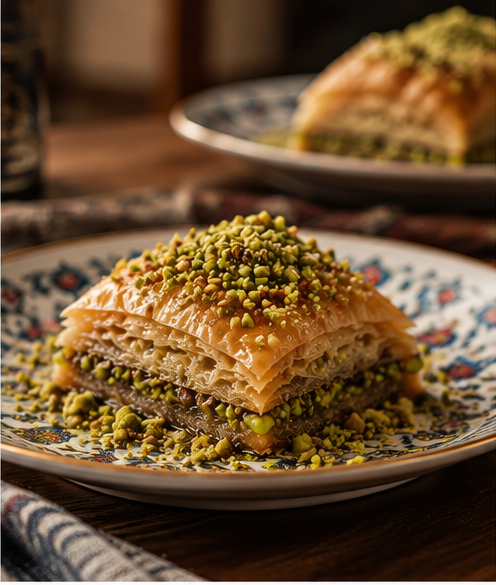 Baklava con pistacho